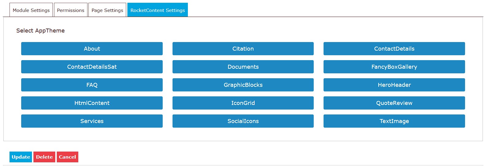 Select AppTheme Screen